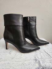 Nine West Women's Black Gemms Fold Over Cuff Dress Booties Shoe Size 5.5M