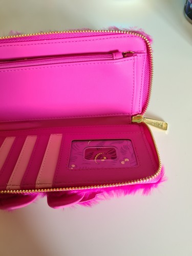 Alice In Wonderland Exclusive Cheshire Cat Plush Zip Around Wristlet Wallet BNWT - Bild 4 von 5