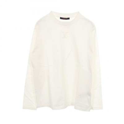 LOUIS VUITTON Langarmshirt Oberteil Baumwolle Weiß Gebraucht Herren Größe L