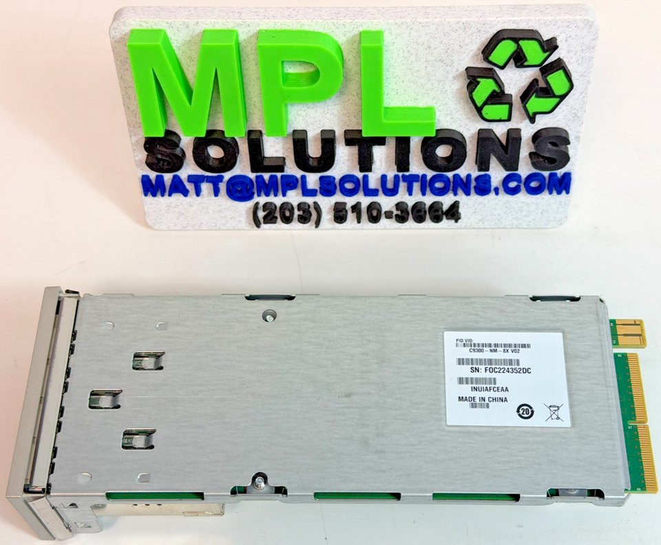CISCO C9300-NM-8X 8-port 10Gb SFP+ Network Module for Catalyst 9300 ...