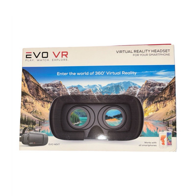 EVO VR NEXT Smartphone VR Headset Black 6in 90° FOV Adjustable Cushioning