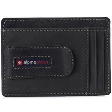 Alpine Swiss Money Clip For Credit Card Mens Leather Wallet Rfid Gift Box Alpine Swiss Money Clip For Credit Card Mens Leather Wallet Rfid Gift Box