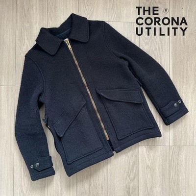 Authentic CORONA Wool Navy Jacket Pre Owned Very Good Condition Japan