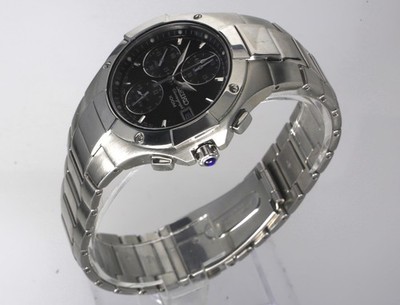 koy Seiko Coutura Chronograph Alarm Watch Panda Dial 7T62-0EK0 In Good