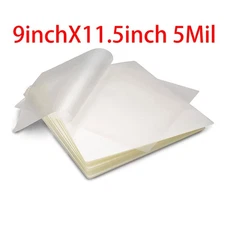 5 Mil Thermal Laminator Laminating Pouches Letter Size Clear 9"x11.5" Sheets 20x