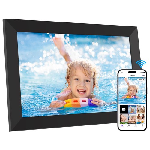 Digital Picture Frame, 10.1 Inch WiFi Digital Photo Frame Electronic Picture ...