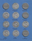 1916-47 P,D,S, Liberty Walking Half Dollar Set *$28 Face* "Circ-AU+"
