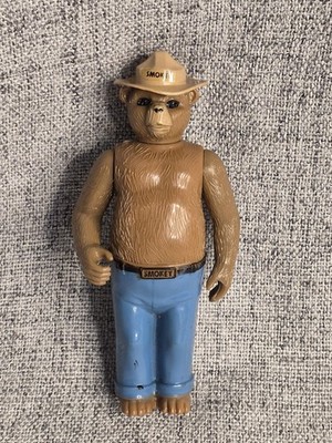 Vintage 70's TONKA Smokey the Bear Plastic Figurine 4.25  Toy Action Figure