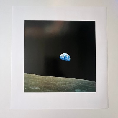 Earthrise December 24, 1968 Photograph By Bill Anders Aerial View Picture SV34-4