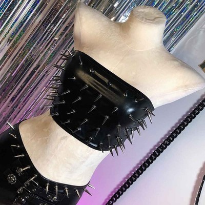 Goth Tops Grunge Emo Clothing Gothic Tank Y2K Sexy Punk Mini Rock Clothes