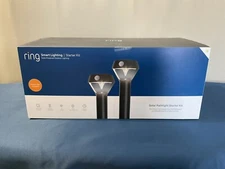 NEW Ring Smart Lighting Solar-Powered Pathlight Starter Kit + Bridge 5AT2X6