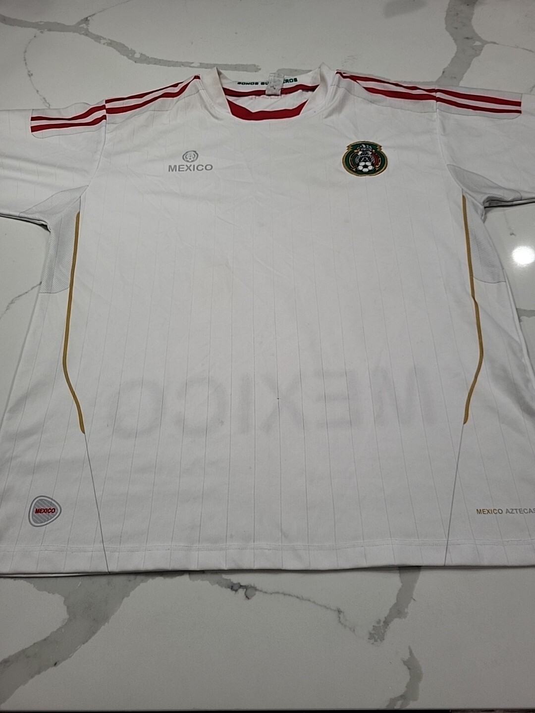 Mexico Soccer Jersey White Size XL Hecho En Mexico ๐ฒ๐ฝ