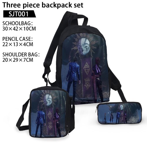 Clair Obscur Expedition33 Backpack School Bookbag Lunch Bag Pencil Case Kid Gift - Picture 31 of 55