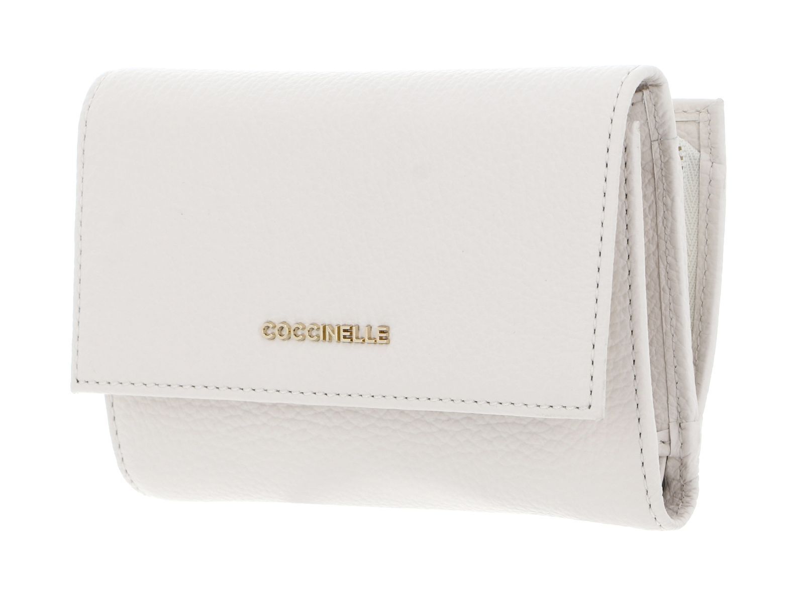 Coccinelle , Wallets & Cardholders, Female, White, One Size, Metallic Soft Wallet - Image 2