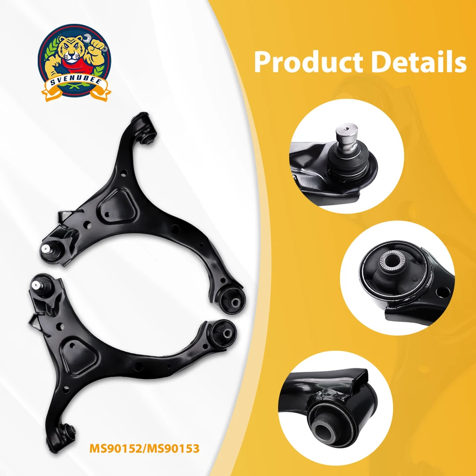 Комплект рычагов управления передний нижний для 2007-2012 Hyundai Santa Fe Kia Sorento 2 шт. - Изображение 4 из 4