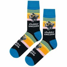 NWT Funny Rhino Dress Socks Novelty Men 8-12 Multicolor Crazy Fun Sockfly