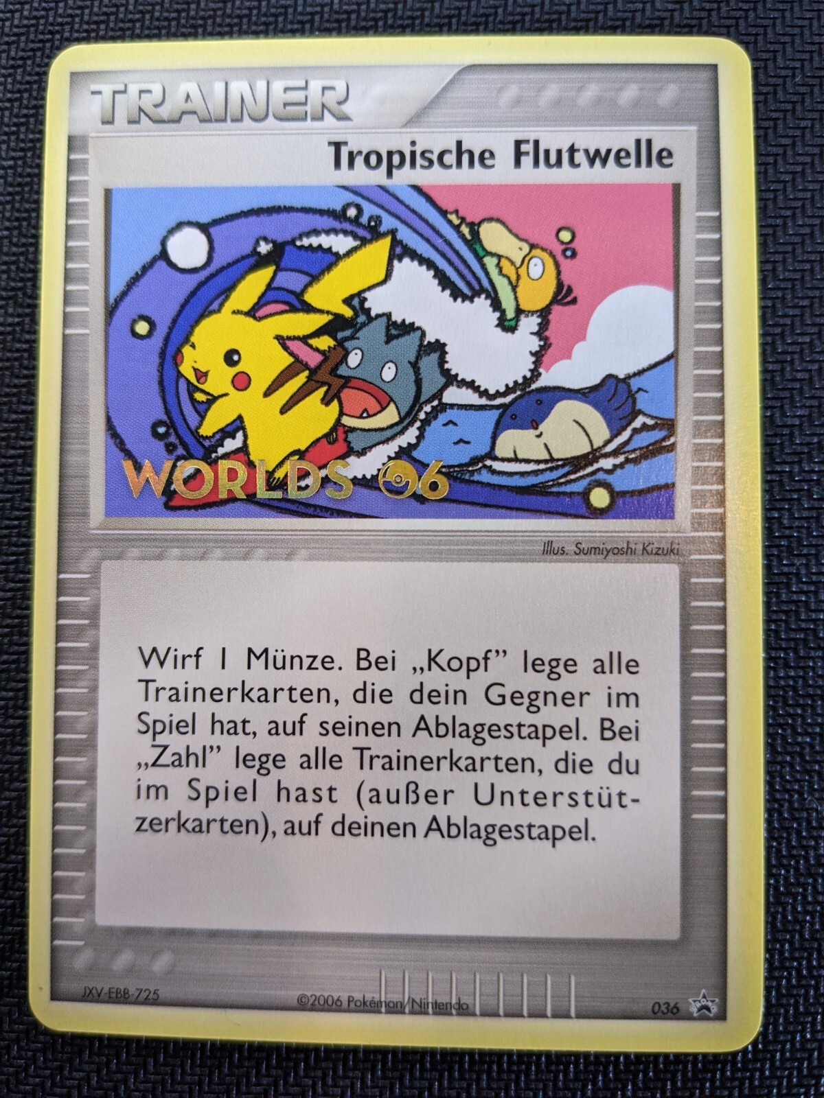Pokemon Tropical Tidal Wave 2006 World Championships 036 German Promo LP
