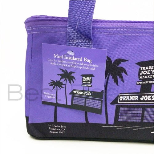 Trader Joe's Valentines Day Mini Insulated Tote Bag Lavender - 第 5/6 張圖片