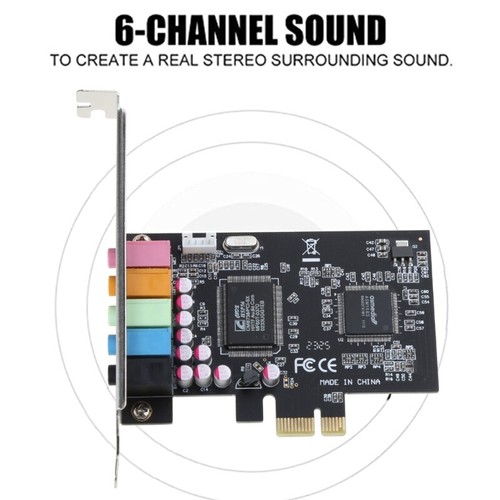 3D Stereo PCI-e Audio Card CMI8738 Chip 32/64 Bit PCI Express PC Sound Card - Picture 12 of 12