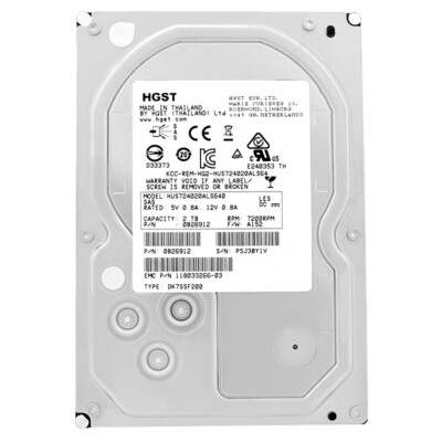 HGST 2Tb HUS724020ALS640 64Mb Cache HDD Sas II 7200RPM 3,5'' Zoll Ultrastar
