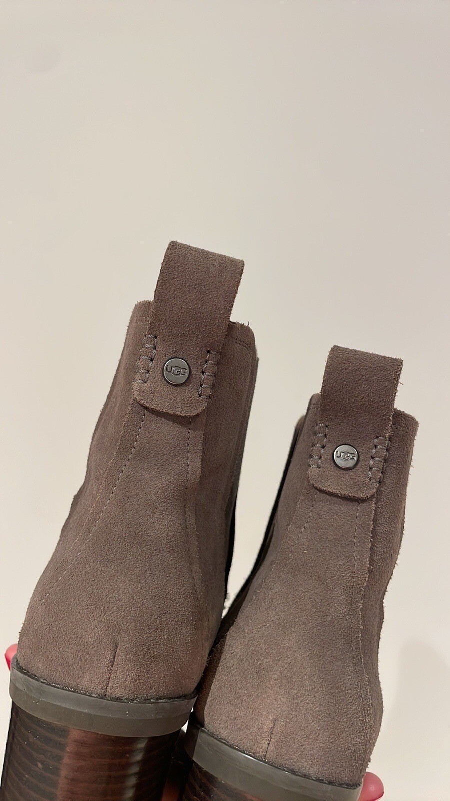 Ugg Hazel Genuine Waterproof Suede Stacked Wood High … Gem