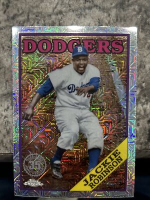 Jackie Robinson 2023 Topps Series 1 1988 Topps Chrome Silver Pack | eBay