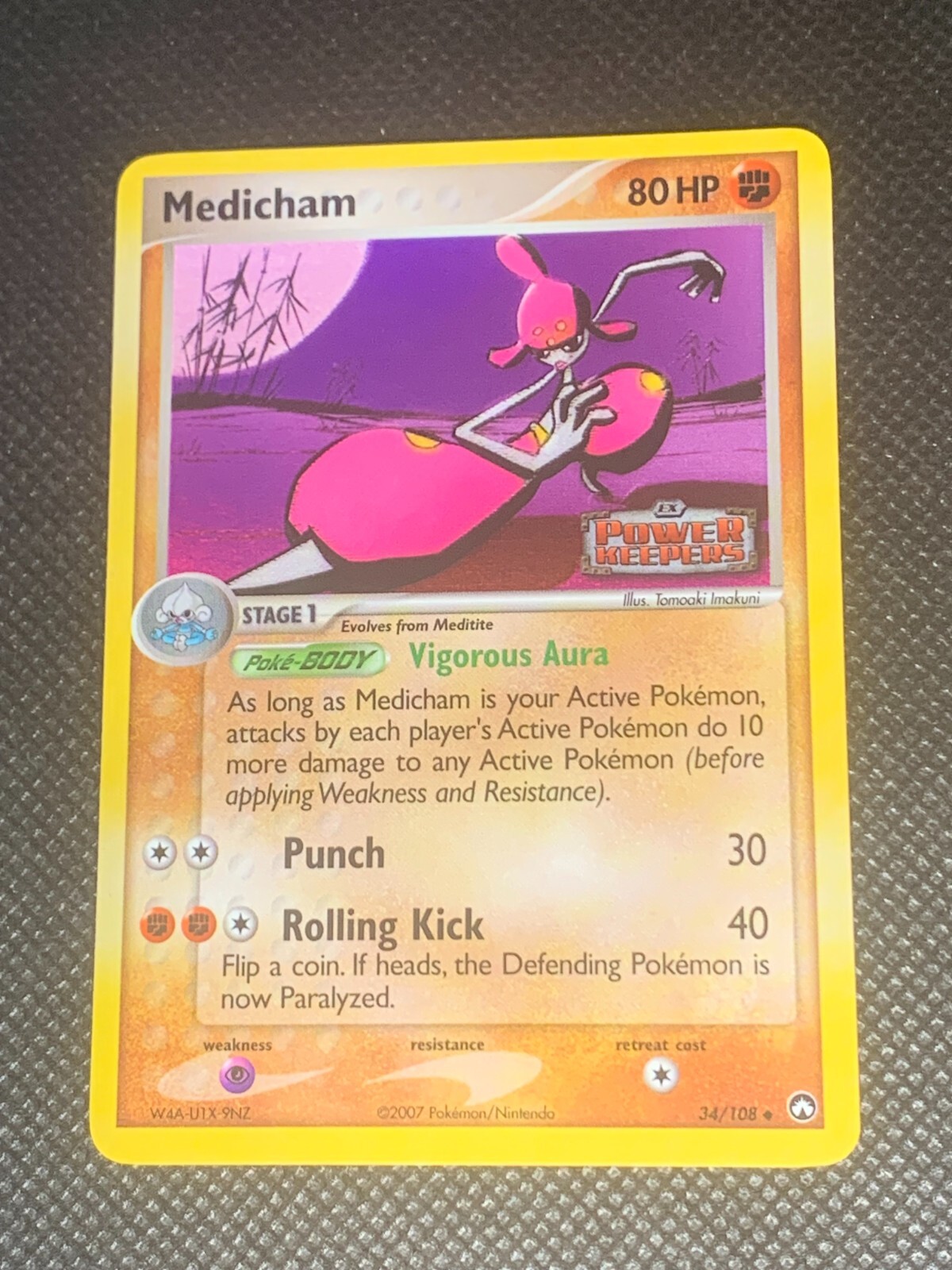 Medicham 34/108 Reverse Holo - ex Power Keepers Pokemon Card - LP