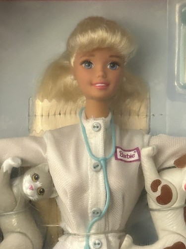 Impressive 1996 Vintage Pet Doctor Barbie with Cat & Dog 14603, NEW - Picture 2 of 8