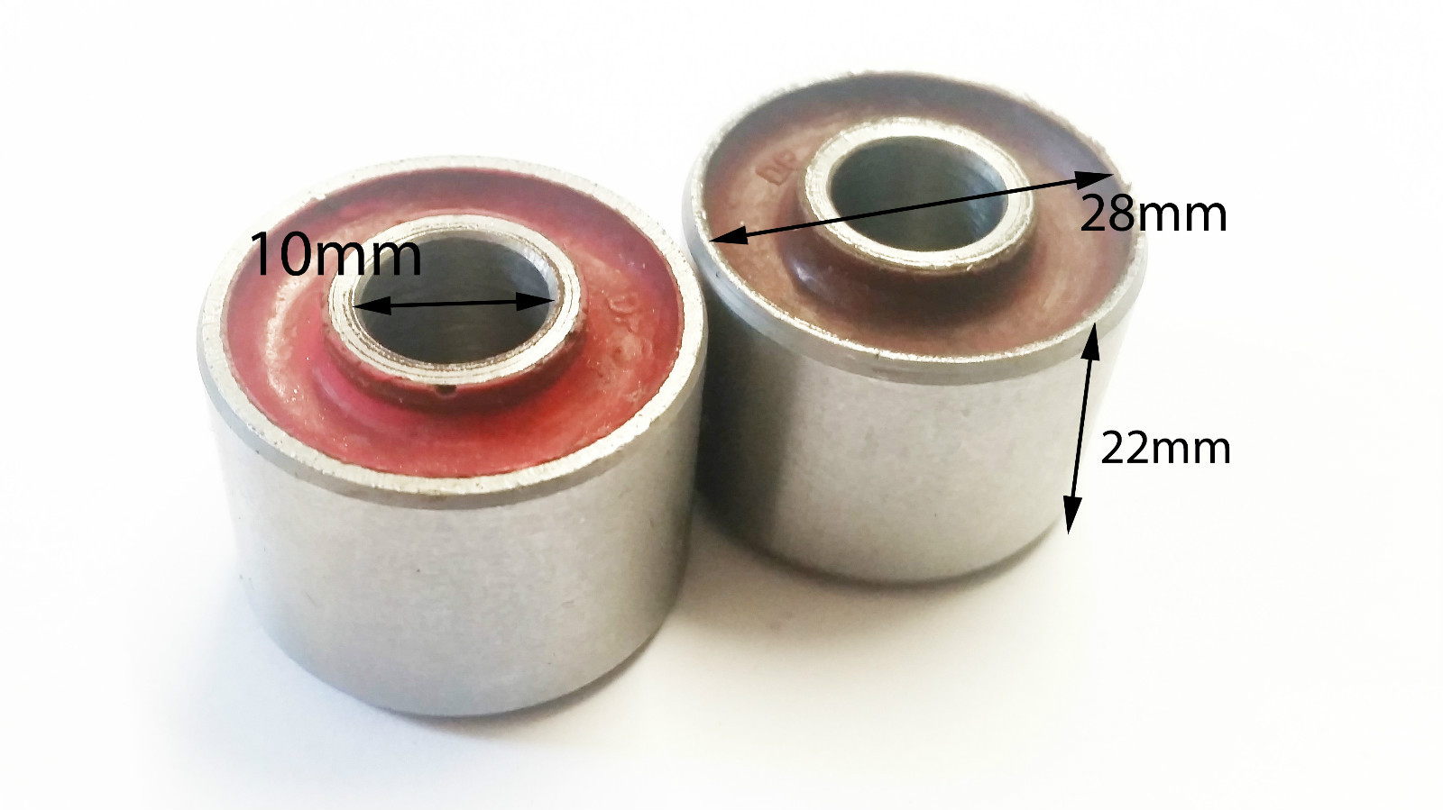 BUS09 SET OF 2 X BUSHES FOR GY6 50CC MOPED SCOOTER ENGINE HANGER 10MM X ...
