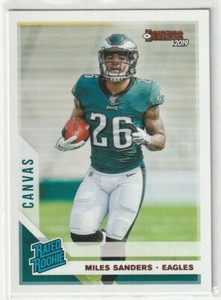 2019 Donruss Canvas Miles Sanders Philadelphia Eagles Rated Rookie RC