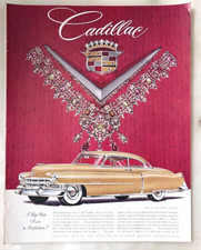 1951 magazine ad for Cadillac - A Big Step Closer to Perfection! gold Cadillac