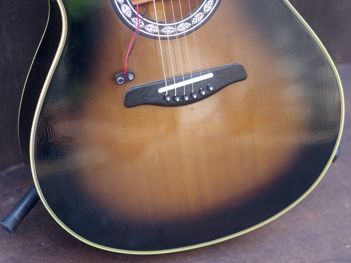 Electric Acoustic Guitar Morris PA-60 Powered Sunburst