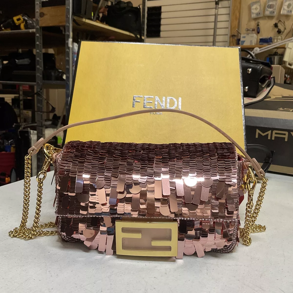 Fendi Sequin Baguette