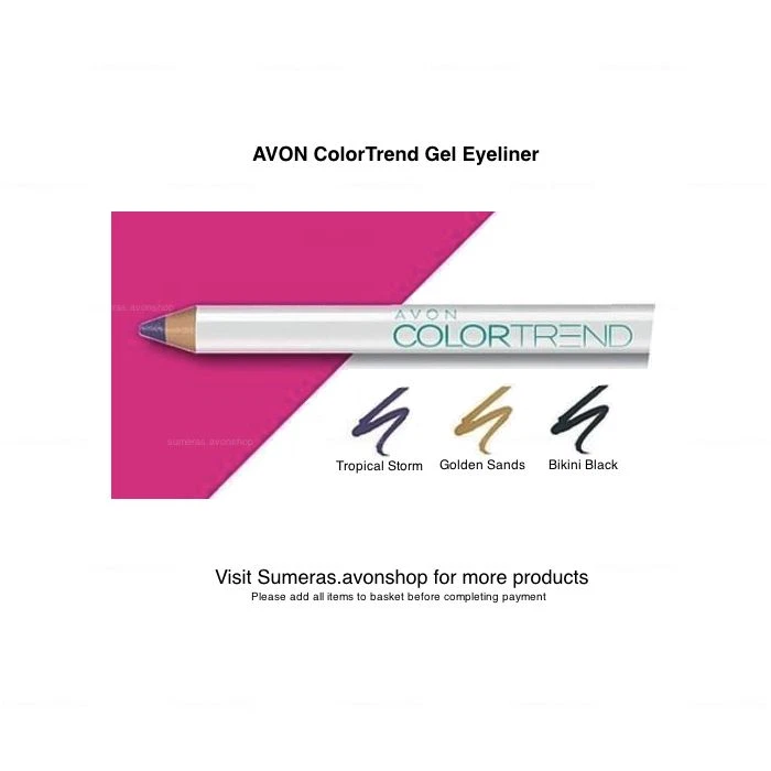 Avon ColorTrend GEL Eyeliner ~ Neu verpackt ~ Kostenloses P&P ~ Tolles Muttertag Geschenk