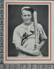 1930 JIM BOTTOMLEY BASEBALL CARDINALS SPORT TEAM GAME VINTAGE ART  ZK67