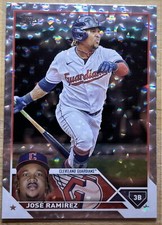2023 Topps Series 1 Jose Ramirez Silver Patterned Foilboard Base Super Box 256