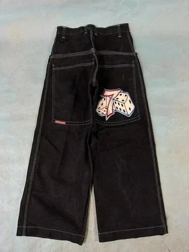 Unisex JNCO Hip-Hop Baggy Freizeit Skateboard Denim Retro weites Bein Hose 2025 - Bild 21 von 39