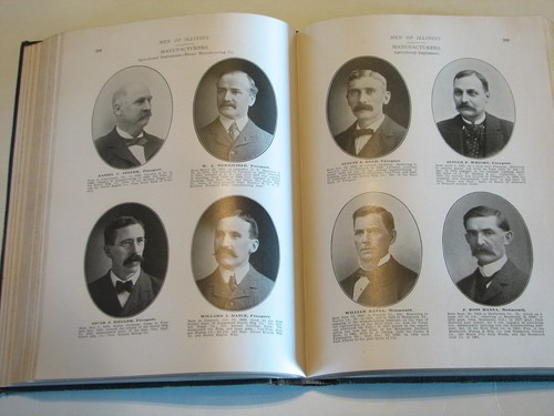 Men of Illinois IL genealogy history portraits and info leaders industry civic - Picture 5 of 5