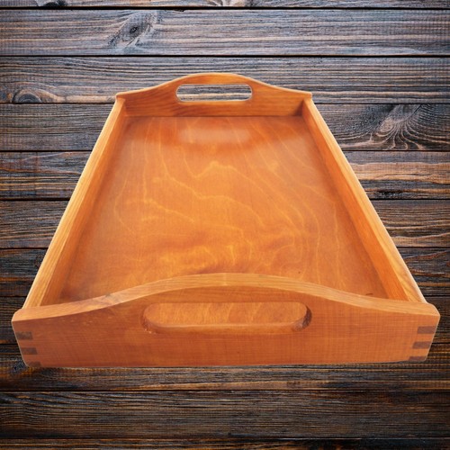 Wooden Serving Trays Breakfast Tea Coffee Table Bed Platter | Small to Large - Picture 4 of 36