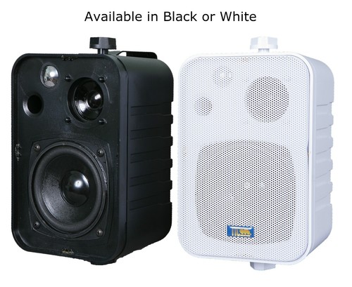 Altavoces de patio al aire libre tic asp25 blancos 4,25" 3 vías resistentes a la intemperie (par) - Imagen 4 de 4