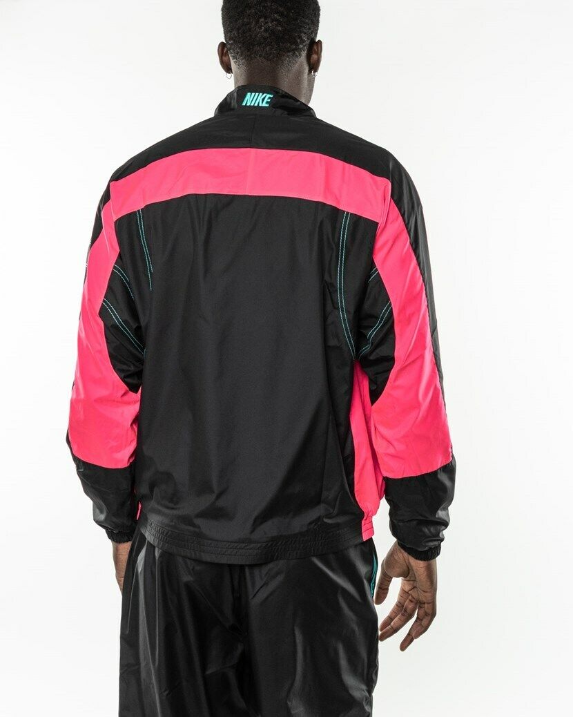 New Nike x Atmos Vintage Patchwork Track Jacket Black Pink New Nike x Atmos Vintage Patchwork Track Jacket Black Pink