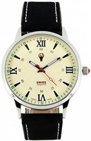 Swiss Emporio Men's Quartz Swiss Made Watch With Beige Dial Analogue Display And Swiss Emporio Men's Quartz Swiss Made Watch With Beige Dial Analogue Display And