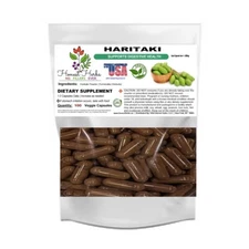 Herbal Haritaki Capsules- Fruit Powder - Veggie Cap - 500mg