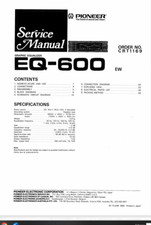 Pioneer Vintage Component  Service MANUAL EQ 600....... KEX CDX KEH DEH DEX...
