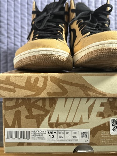 2022 Men's Nike Air Jordan 1 Retro High OG Vachettta Tan Size 12 555088 202 - Picture 13 of 22