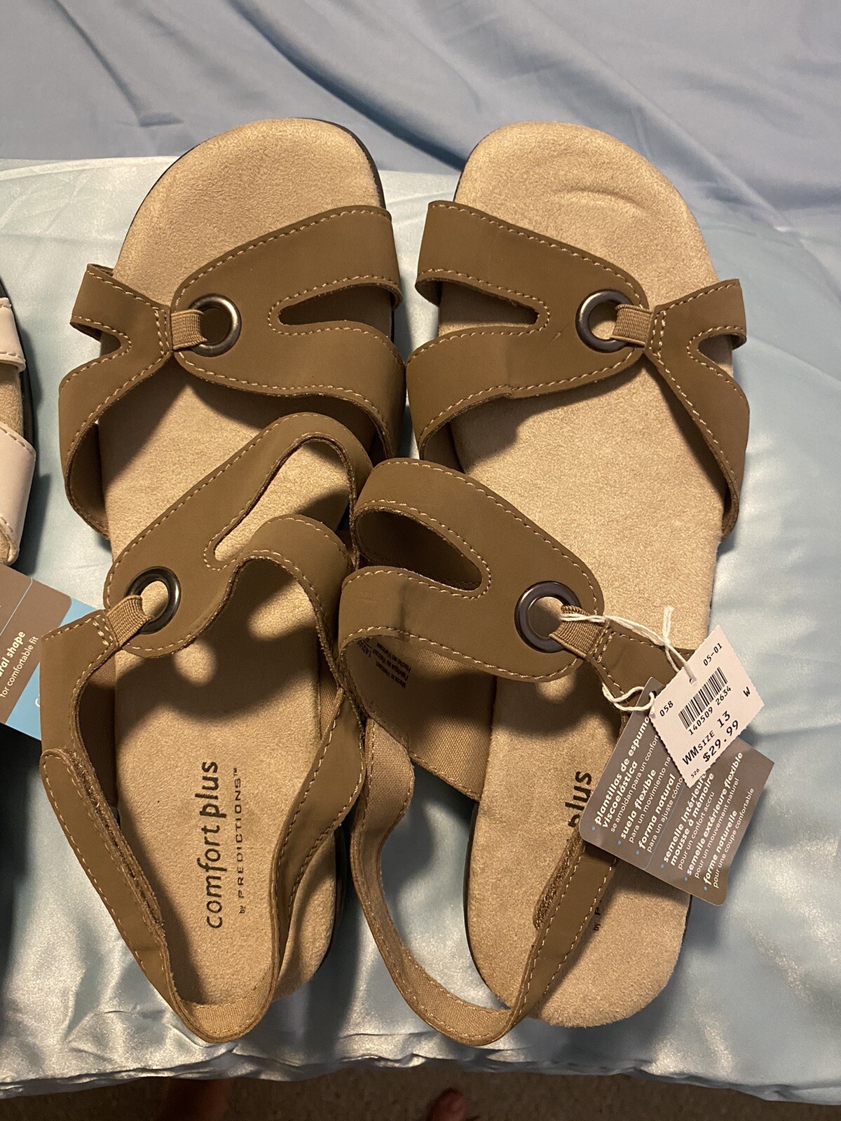 Women's 13W 13 Wide Sandals Shoes Comfort Plus Work Casual Flats | eBay