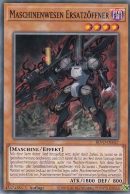 Maschinenwesen Ersatzöffner BLVO-DE027 Common Blazing Vortex Yugioh Deutsch