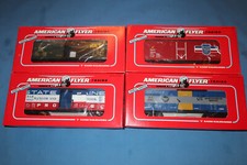 4 American Flyer by Lionel Freight Cars: 6-48310, 6-48312, 6-48313, 6-48316