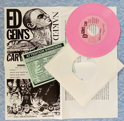 M- 1980s NYC PUNK Ed Gein's Car ''Naked Man'' 45 pre IRON PROSTATE Bloodstains KBD