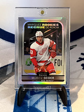 Moritz Seider Rookie Card RAINBOW VARIANT 2021-22 OPC Platinum Marquee Rookies. rookie card picture